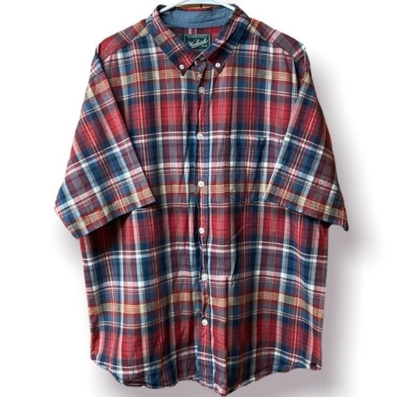 Woolrich Other - Woolrich Mens Plaid Short Sleeve Button Down Shirt (XL)